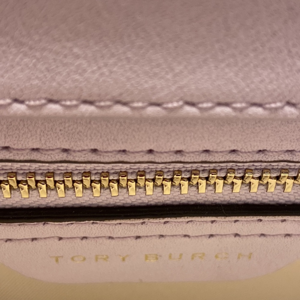 Tory Burch Ladies Light Lavender Medium Size Purse with 2 Pockets in front. - Picture 3 of 5